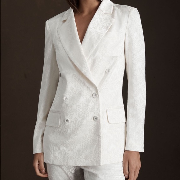 V. Chapman Tops - V. Chapman The Charles Floral Brocade Bridal Blazer